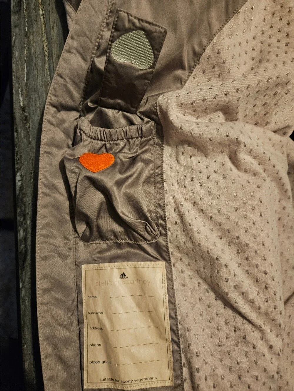Adidas by Stella McCartney Vintage Sporty Vegetarian Vest | Taupe | IT 44 (US M) - Picture 7 of 8